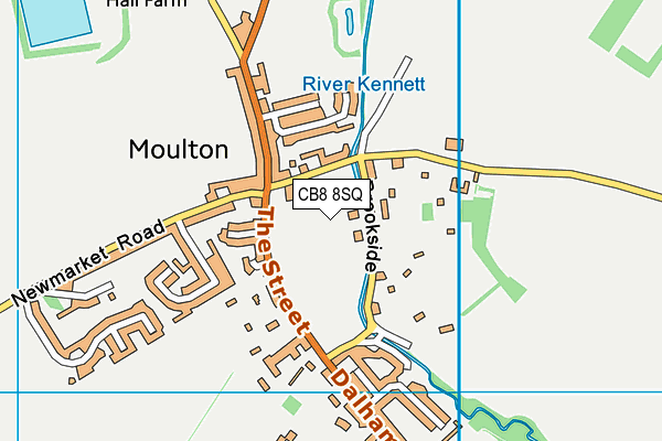 CB8 8SQ map - OS VectorMap District (Ordnance Survey)