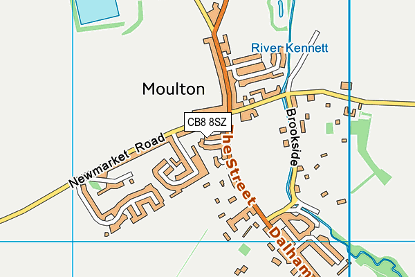 CB8 8SZ map - OS VectorMap District (Ordnance Survey)