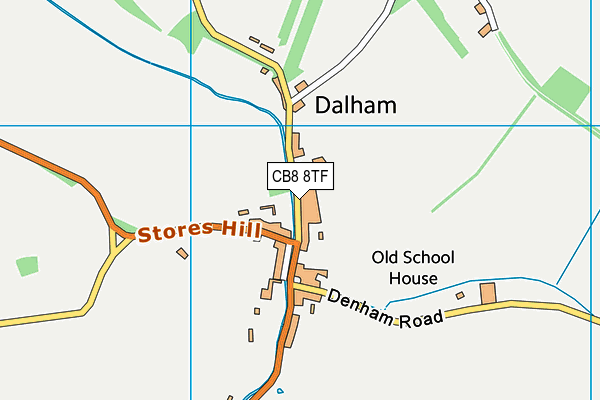 CB8 8TF map - OS VectorMap District (Ordnance Survey)