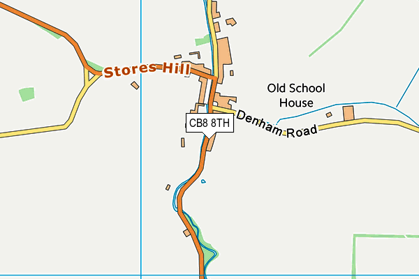 CB8 8TH map - OS VectorMap District (Ordnance Survey)