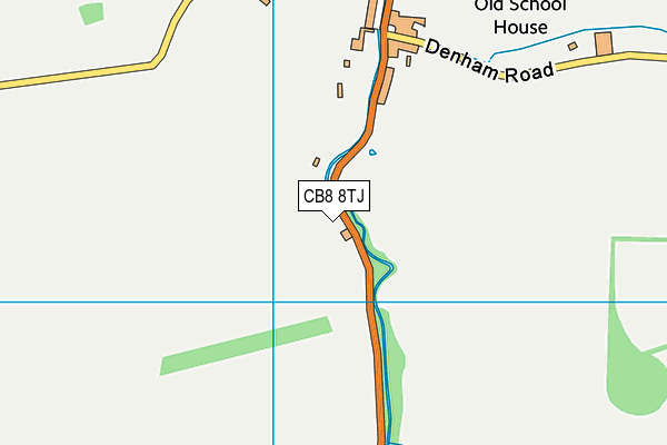 CB8 8TJ map - OS VectorMap District (Ordnance Survey)