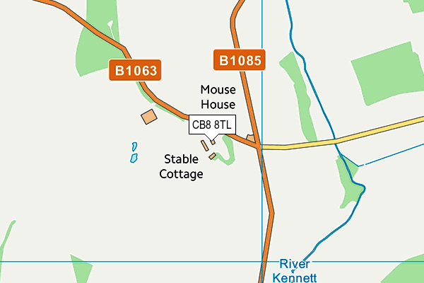 CB8 8TL map - OS VectorMap District (Ordnance Survey)