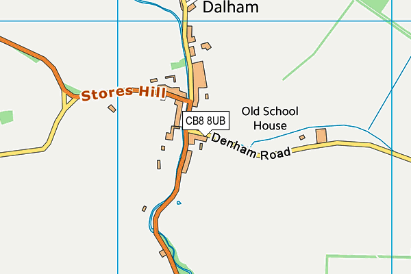 CB8 8UB map - OS VectorMap District (Ordnance Survey)