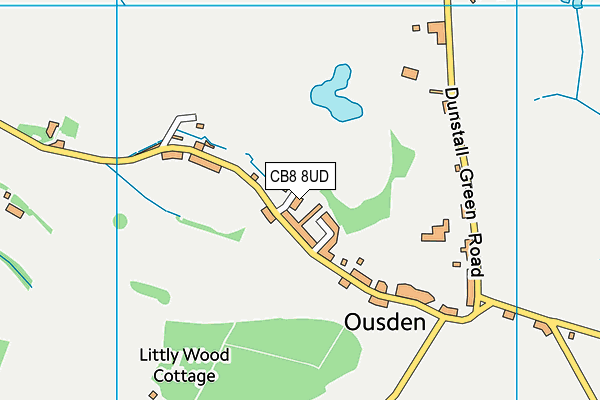 CB8 8UD map - OS VectorMap District (Ordnance Survey)