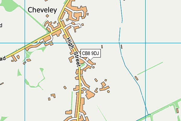 CB8 9DJ map - OS VectorMap District (Ordnance Survey)