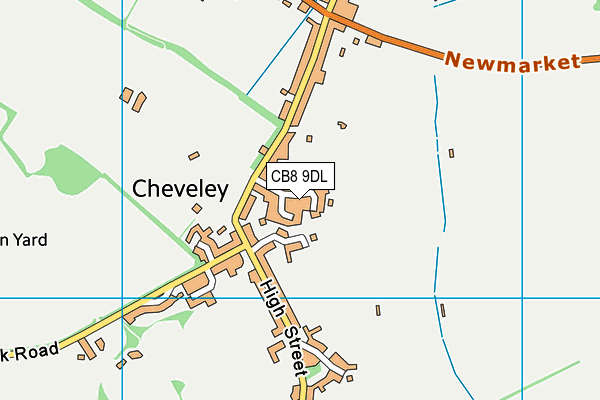 CB8 9DL map - OS VectorMap District (Ordnance Survey)