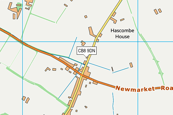 CB8 9DN map - OS VectorMap District (Ordnance Survey)