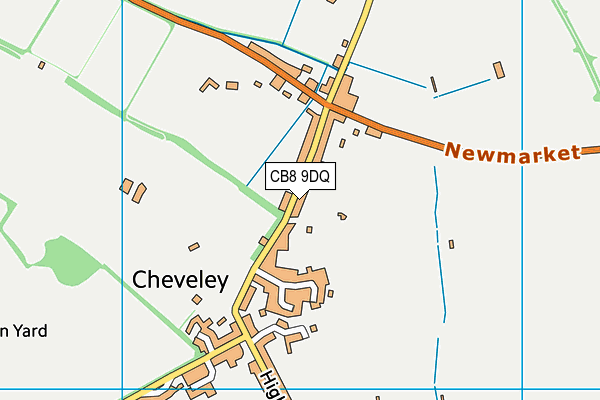 CB8 9DQ map - OS VectorMap District (Ordnance Survey)