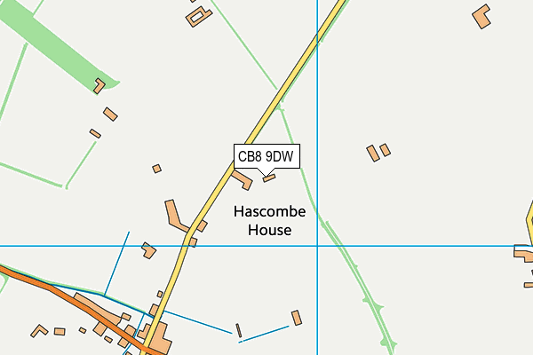 CB8 9DW map - OS VectorMap District (Ordnance Survey)