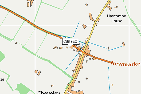 CB8 9EQ map - OS VectorMap District (Ordnance Survey)