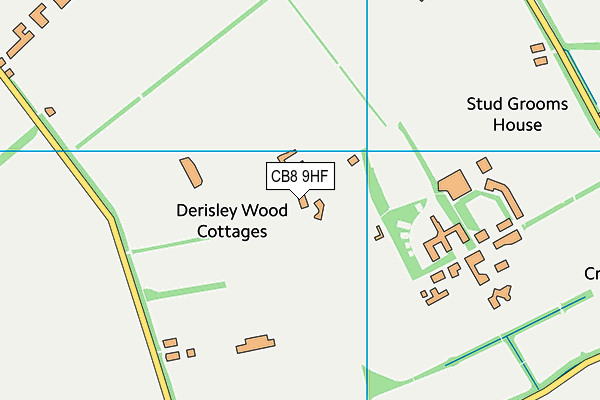 CB8 9HF map - OS VectorMap District (Ordnance Survey)