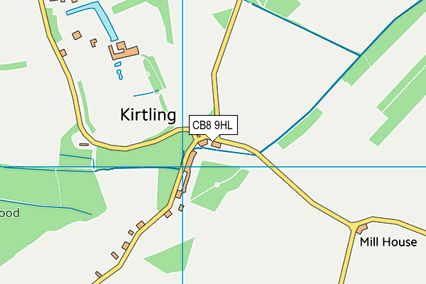 CB8 9HL map - OS VectorMap District (Ordnance Survey)