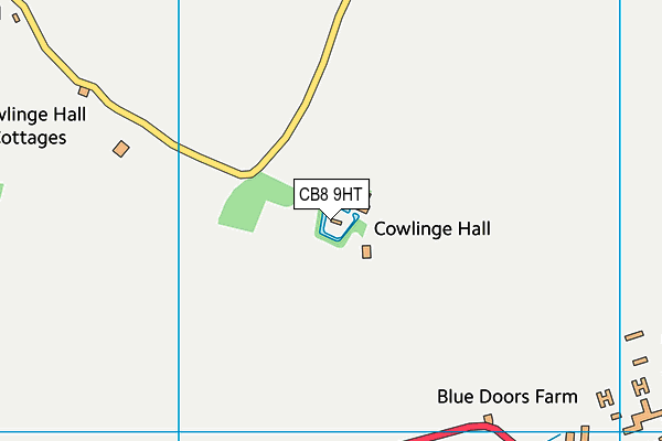 CB8 9HT map - OS VectorMap District (Ordnance Survey)