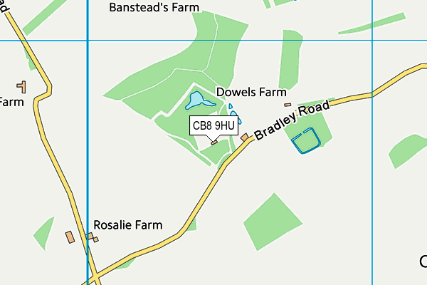 CB8 9HU map - OS VectorMap District (Ordnance Survey)