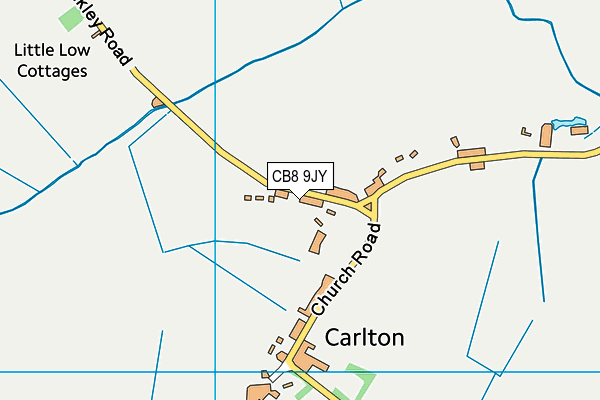 CB8 9JY map - OS VectorMap District (Ordnance Survey)
