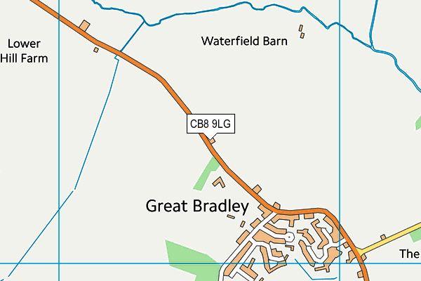 CB8 9LG map - OS VectorMap District (Ordnance Survey)