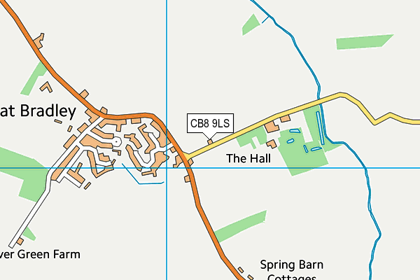 CB8 9LS map - OS VectorMap District (Ordnance Survey)