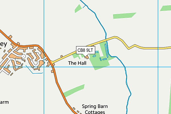 CB8 9LT map - OS VectorMap District (Ordnance Survey)