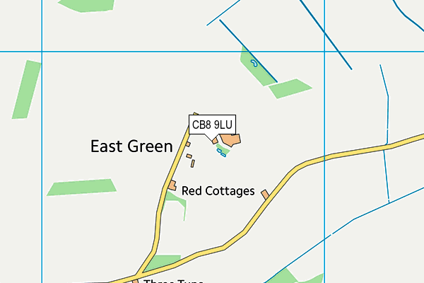 CB8 9LU map - OS VectorMap District (Ordnance Survey)