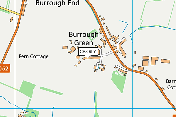 CB8 9LY map - OS VectorMap District (Ordnance Survey)