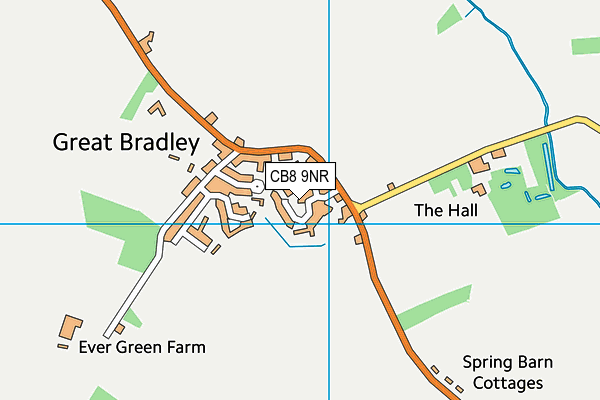 CB8 9NR map - OS VectorMap District (Ordnance Survey)