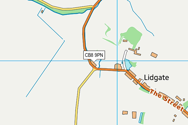 CB8 9PN map - OS VectorMap District (Ordnance Survey)