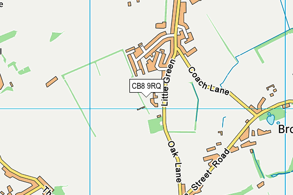 CB8 9RQ map - OS VectorMap District (Ordnance Survey)