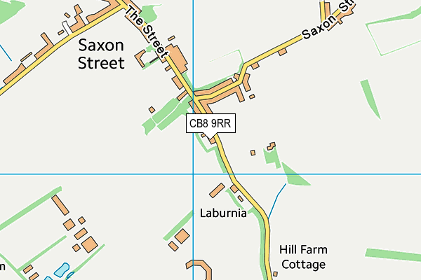 CB8 9RR map - OS VectorMap District (Ordnance Survey)