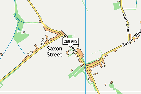 CB8 9RS map - OS VectorMap District (Ordnance Survey)