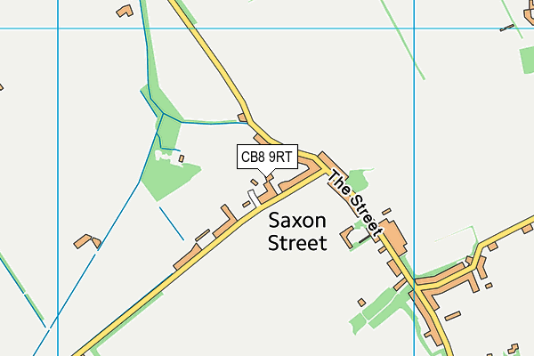 CB8 9RT map - OS VectorMap District (Ordnance Survey)