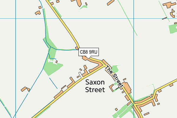 CB8 9RU map - OS VectorMap District (Ordnance Survey)