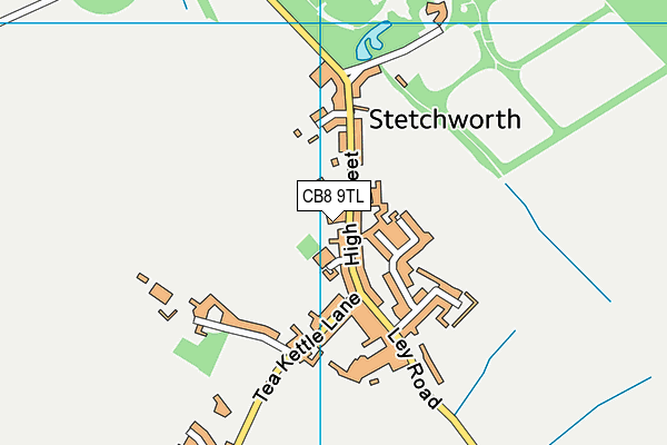 CB8 9TL map - OS VectorMap District (Ordnance Survey)