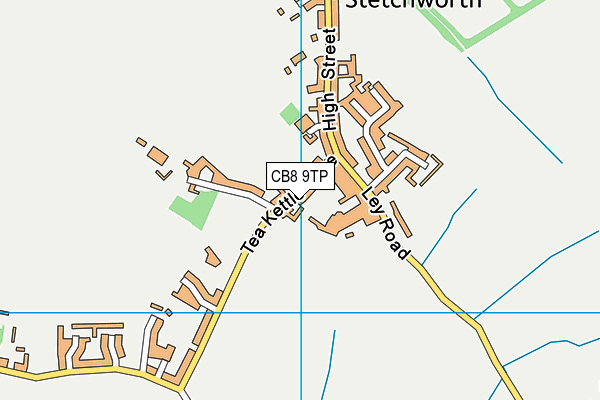 CB8 9TP map - OS VectorMap District (Ordnance Survey)
