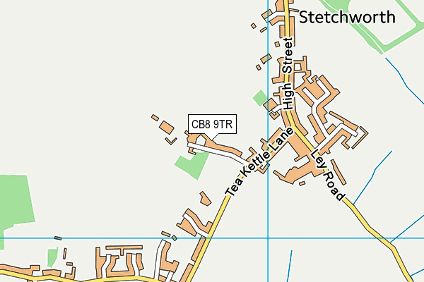 CB8 9TR map - OS VectorMap District (Ordnance Survey)