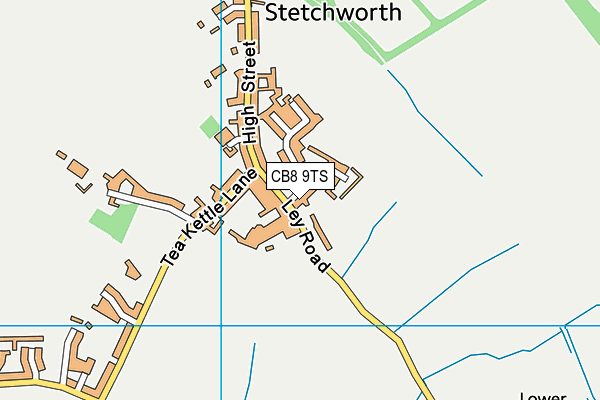 The Ellesmere Centre map (CB8 9TS) - OS VectorMap District (Ordnance Survey)