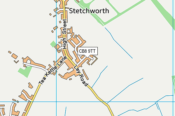 CB8 9TT map - OS VectorMap District (Ordnance Survey)