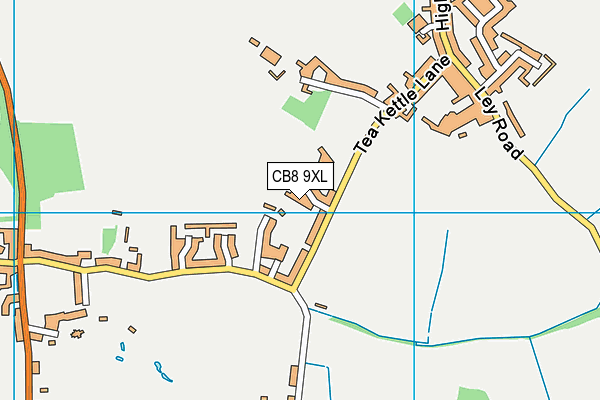 CB8 9XL map - OS VectorMap District (Ordnance Survey)