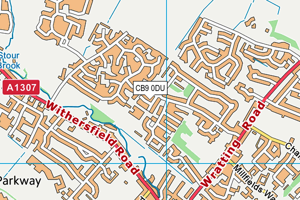 New Cangle Community Primary School map (CB9 0DU) - OS VectorMap District (Ordnance Survey)