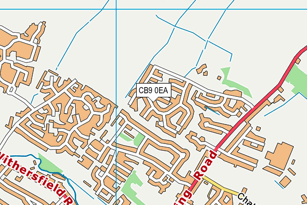 CB9 0EA map - OS VectorMap District (Ordnance Survey)