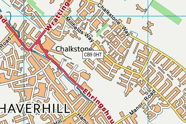 CB9 0HT map - OS VectorMap District (Ordnance Survey)