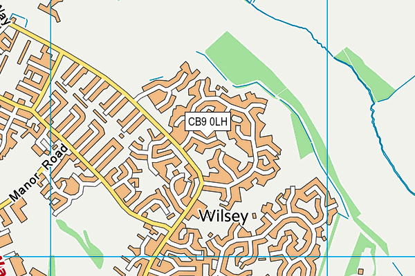 CB9 0LH map - OS VectorMap District (Ordnance Survey)