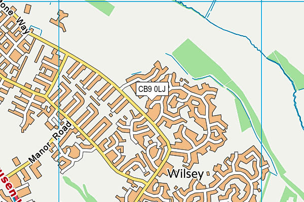 CB9 0LJ map - OS VectorMap District (Ordnance Survey)
