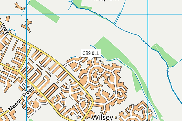 CB9 0LL map - OS VectorMap District (Ordnance Survey)