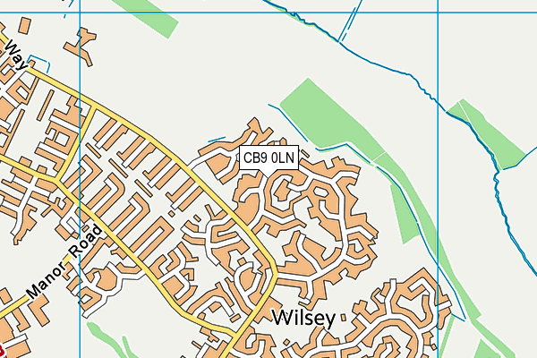 CB9 0LN map - OS VectorMap District (Ordnance Survey)
