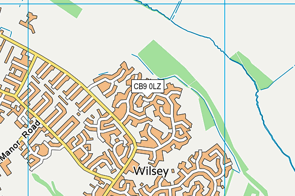 CB9 0LZ map - OS VectorMap District (Ordnance Survey)