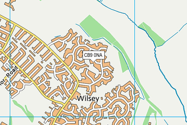 CB9 0NA map - OS VectorMap District (Ordnance Survey)