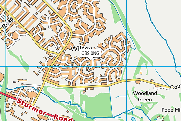 CB9 0NG map - OS VectorMap District (Ordnance Survey)