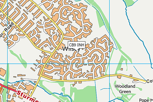 CB9 0NH map - OS VectorMap District (Ordnance Survey)