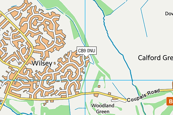 CB9 0NU map - OS VectorMap District (Ordnance Survey)