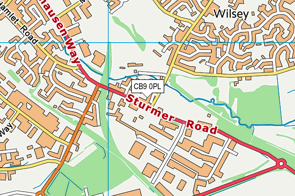 CB9 0PL map - OS VectorMap District (Ordnance Survey)